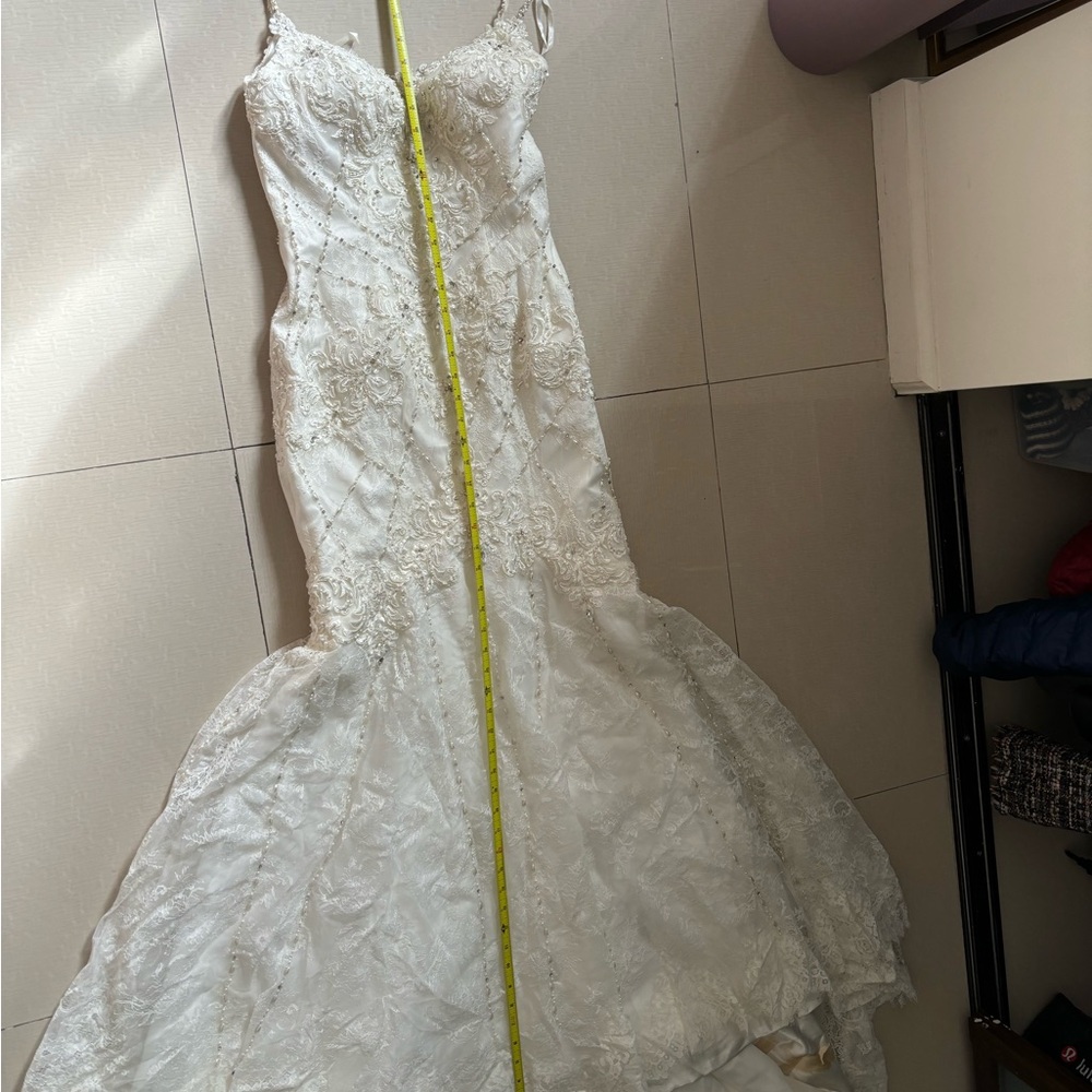 Signature by Justin Alexander White Lace Dress - Picture 8 of 14